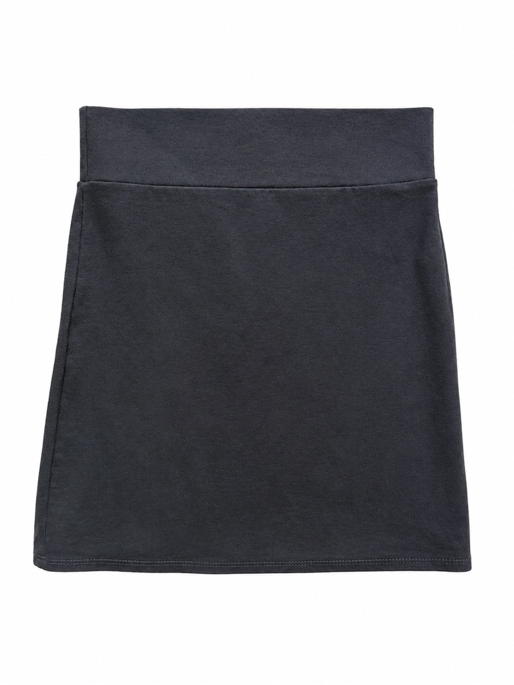 Blue Blush Black Mini Skirt with High Waist